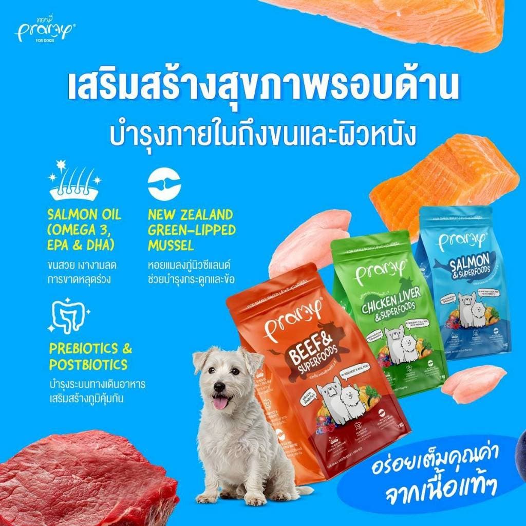 Pramy อาหารเม็ดพรามี่ สำหรับสุนัข สูตรเน้นเนื้อแท้ โปรตีนสูง เสริมสร้างสุขภาพแบบรอบด้าน ขนาด 8-10kg / Pramy Dog รูปที่ 3