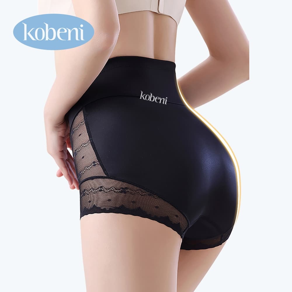 ⭐KOBENI⭐กางเกงในเก็บพุง เอวสูง ไร้ขอบ กระชับสัดส่วน ยกก้น ตาข่ายลูกไม้ ผ้าระบายอากาศได้ดี รูปที่ 2
