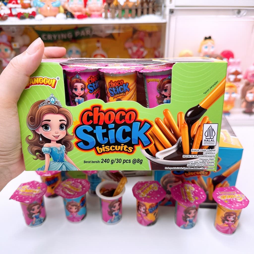 Choco แบบถาดและแบบกระปุก ขนมปังเเท่งบิสกิต จิ้มช็อกโกแลต รูปที่ 8