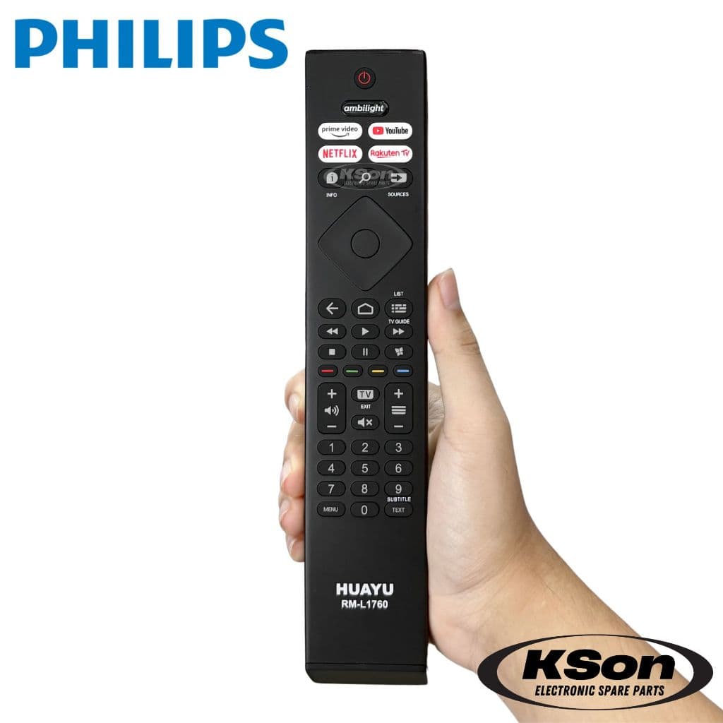 รีโมททีวี ฟิลิปส์ ใช้กับสมารท์ทีวี ฟิลิปส์ไ้ด้ทุกรุ่น Universal PHILIPS Smart TV Remote Control รุ่น RM-L1760 รูปที่ 5