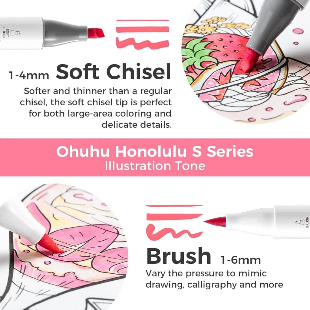 FOLIO ART : Ohuhu Marker เซต Illustrations 60 สี รหัส 90581 รูปที่ 2