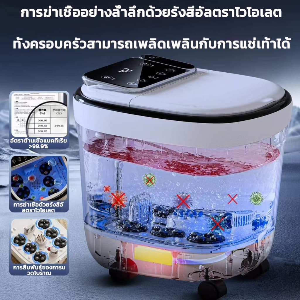 เครื่องสปาเท้า อ่างสปาเท้า อ่างแช่เท้า นวดฝ่าเท้า นวดเท้า เครื่องนวดฝ่าเท้า ผลิตภัณฑ์ใหม่ยอดนิย รูปที่ 5
