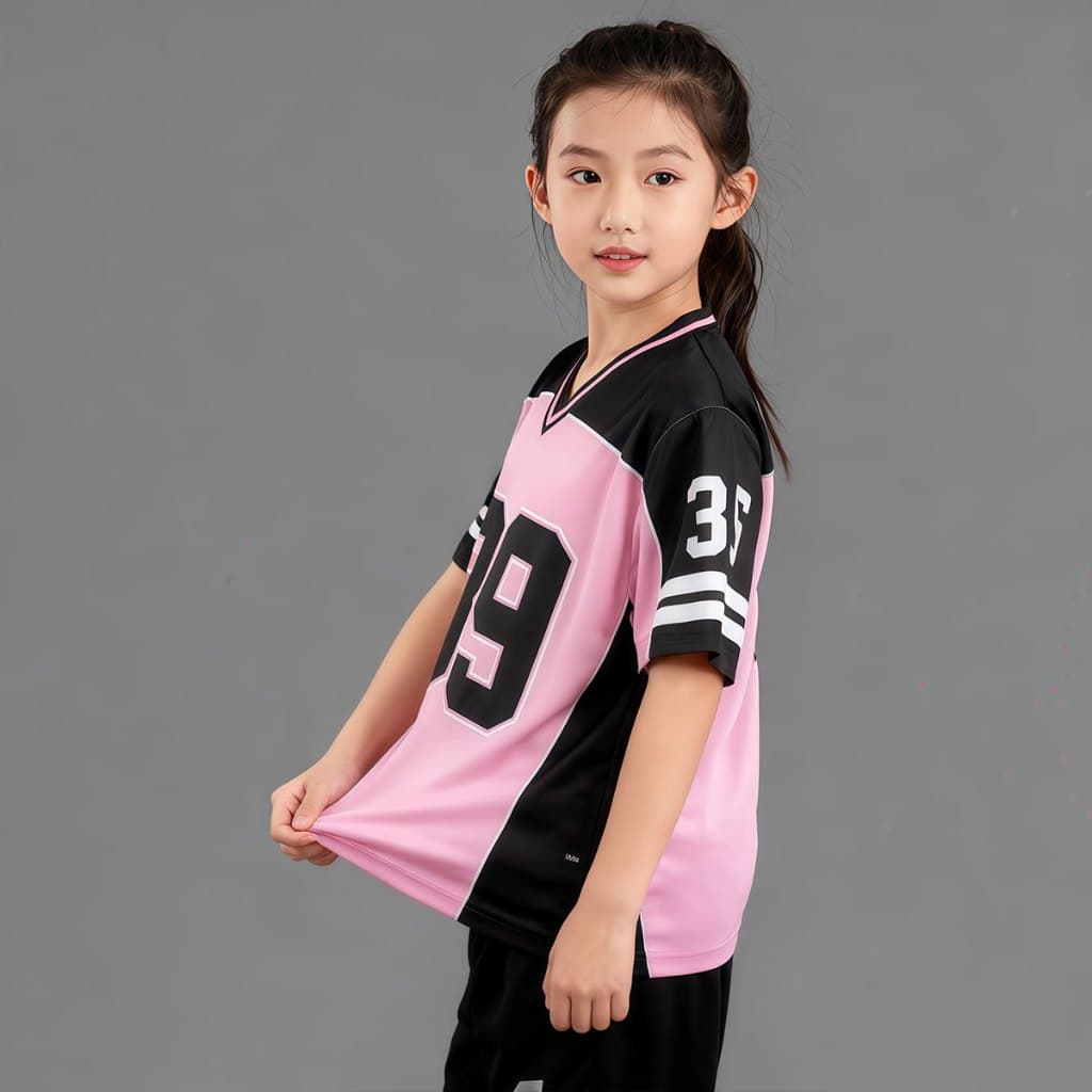 Beryl kidsเสื้อยืดเด็กเสื้อแขนสั้นลำลอง สำหรับเด็กชายและเด็กหญิง พิมพ์ลายตัวเลข คอวี สไตล์ฮิปฮอป แห้งเร็ว ฤดูร้อน รูปที่ 9