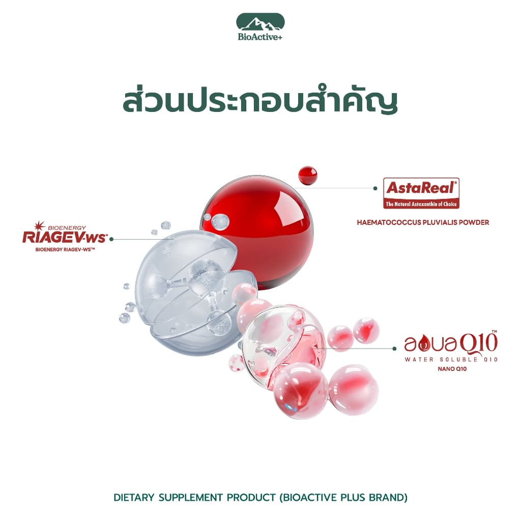 ไบโอแอคทีฟพลัส BioActive+ Concentrated Liquid Asta Drink แอสต้า 6 mg ผิวเด็ก ทนแดด 10 หลอด รูปที่ 5