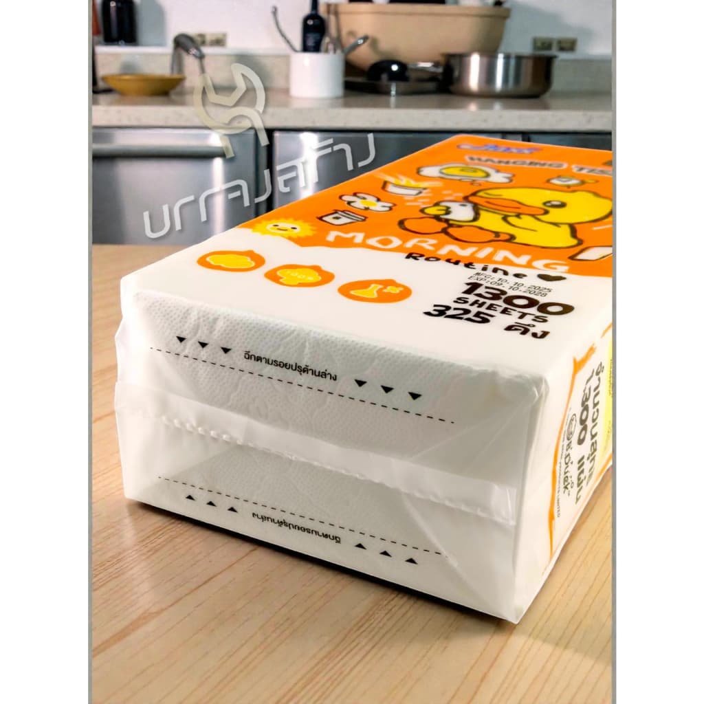 กระดาษทิชชู่ แบบแขวน ฺB.DUCK หนา 4ชั้น 1300แผ่น เกรดGB/T 20808 พรีเมี่ยม แพ็คใหญ่ แบบดึง สัมผัสนุ่ม รูปที่ 9