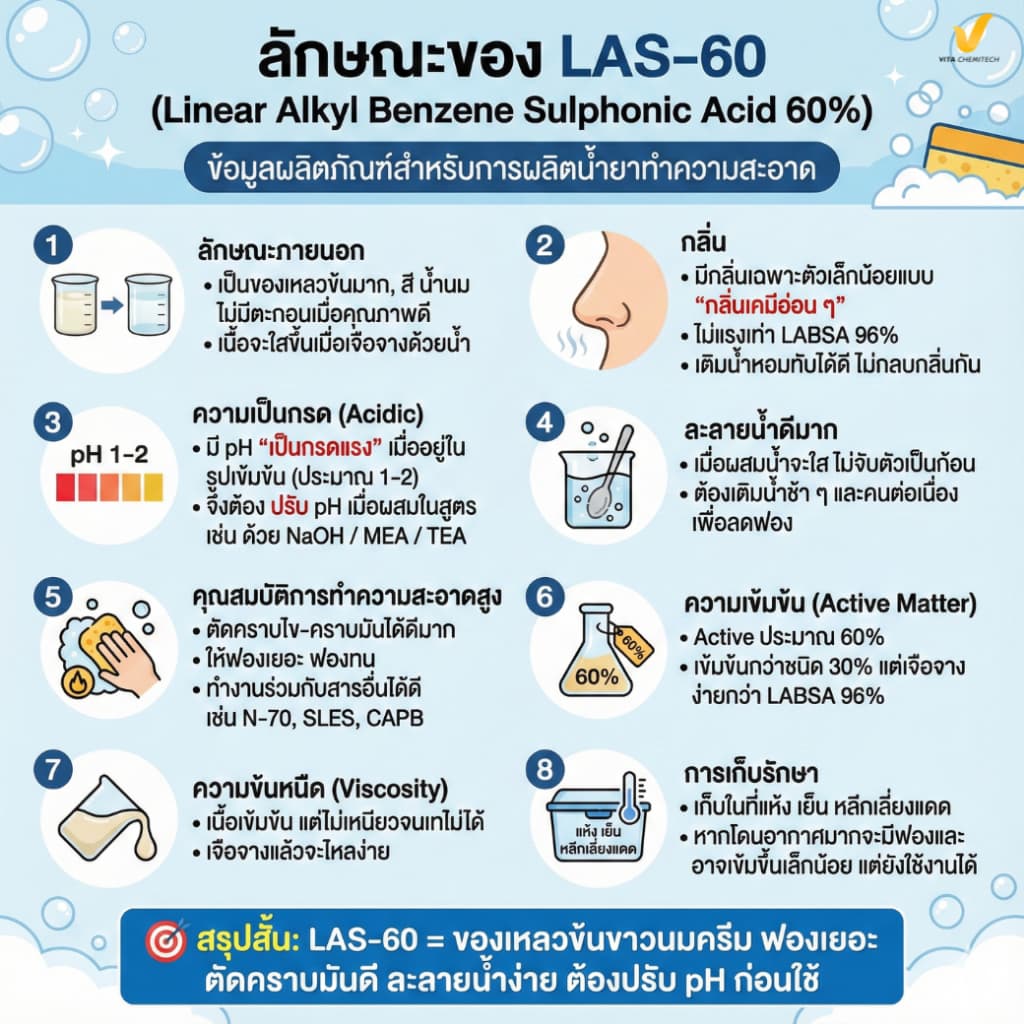 LAS-60 แท้ 100% คุณภาพอุตสาหกรรมLinearAlkylbenzeneSulfonicAcid60% รูปที่ 2