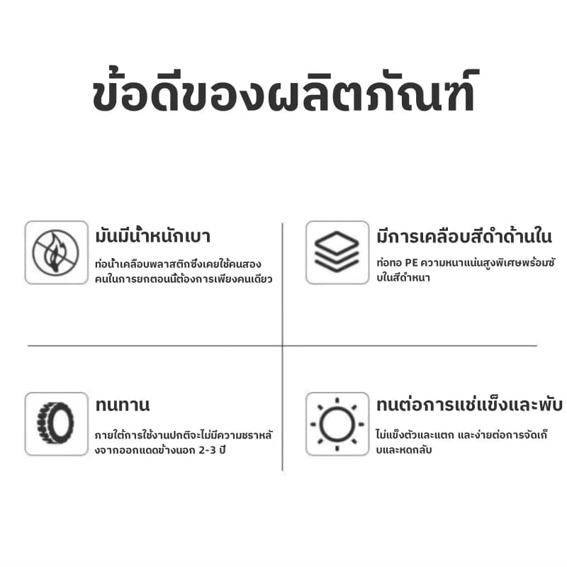 สายส่งน้ำ ทนแรงดันสูง ขนาด สายส่งน้ำ 2นิ้ว/2.5นิ้ว 20-100เมตร สายยางดับเพลิง สายส่งPE รูปที่ 7