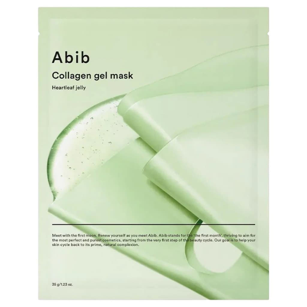 ABIB - Collagen Gel Mask Heartleaf Jelly อาบิบ คอลลาเจน เจล มาส์ก ฮาร์ทลีฟ เจลลี่ รูปที่ 2