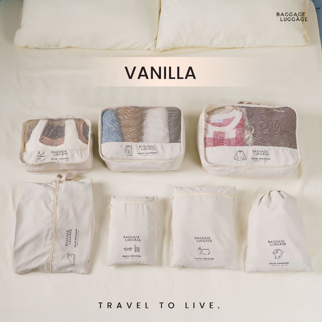 BAGGAGE LUGGAGE กระเป๋าจัดระเบียบเดินทาง 7 ชิ้น Travel Organizer Set | น้ำหนักเบา ระบายอากาศได้ดี รูปที่ 6