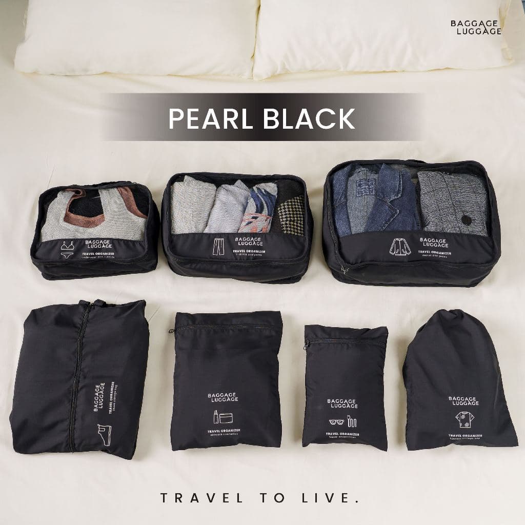 BAGGAGE LUGGAGE กระเป๋าจัดระเบียบเดินทาง 7 ชิ้น Travel Organizer Set | น้ำหนักเบา ระบายอากาศได้ดี รูปที่ 8