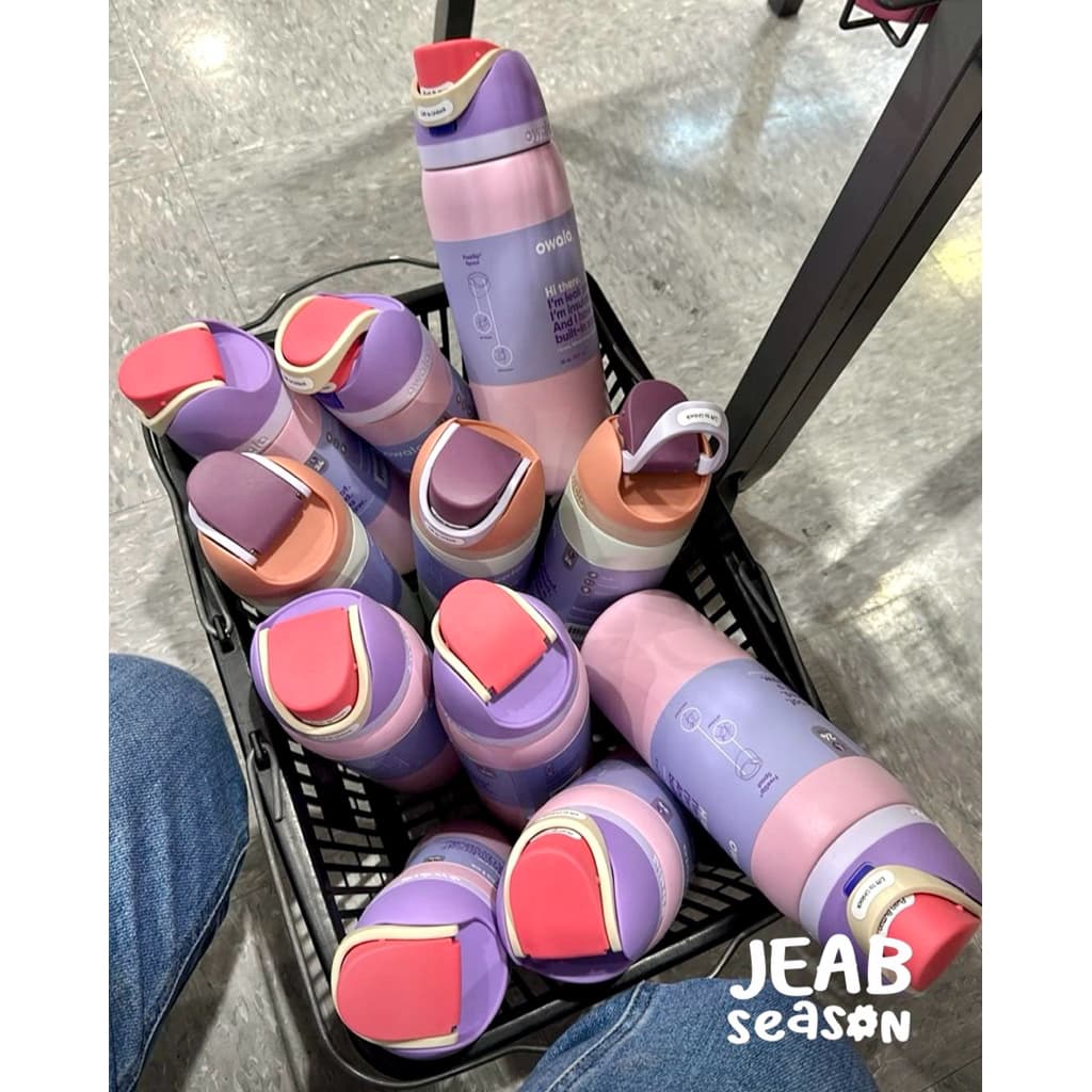 โอวาล่า ตระกร้านี้ ส่งด่วนได้ | Owala FreeSip อเมริกา 100% กระบอกน้ำ ขวดน้ำ Owala รูปที่ 4