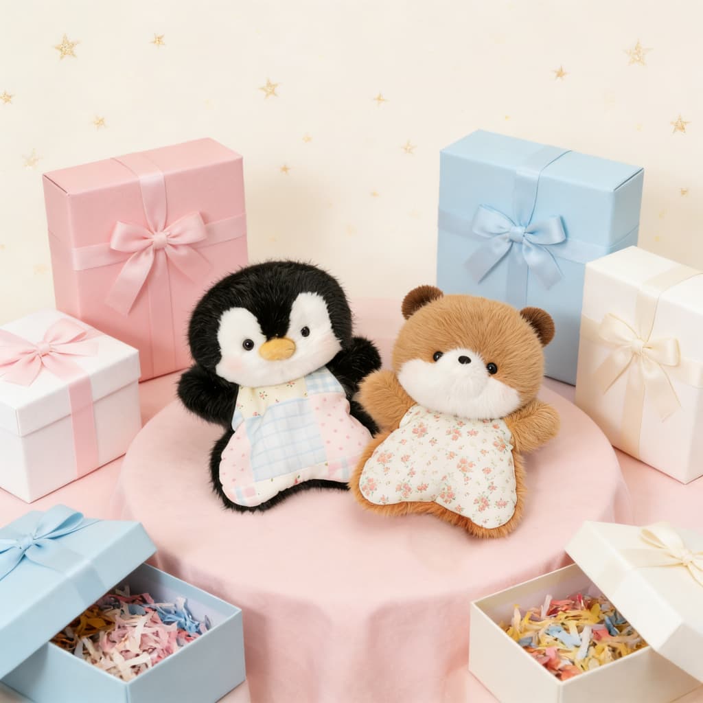 Bean Bag Soothing Plush Toy เพนกวิน/เป็ดเหลือง/นาก นุ่มผิวสบายสัมผัส ตุ๊กตาสัตว์ความเครียดบรรเทา รูปที่ 8