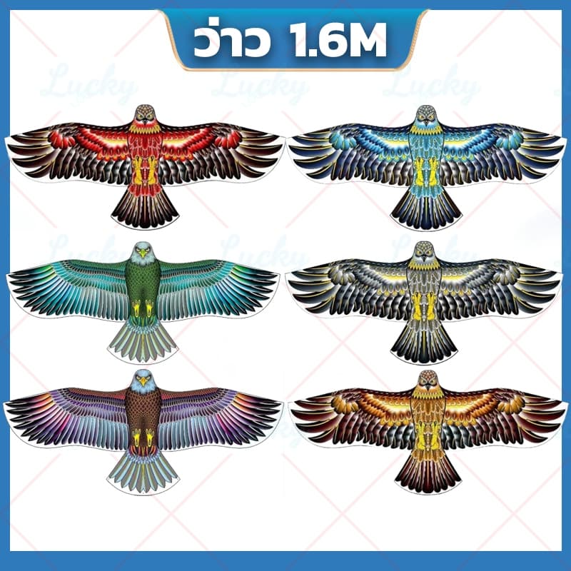 ว่าวสายรุ้งขนาด 1.6 เมตร สีสดใส ควบคุมง่าย มีหางว่าวยาว5M/6M รูปที่ 5