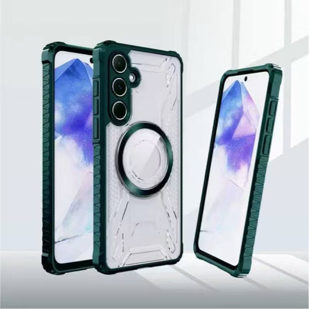 เคสกันกระแทก หุ่นยนต์ใส สำหรับ Samsung A07 A06 A56 A57 A37 A26 A36 A16 A15 A25 A35 A55 A14 A34 A54 A24 A05 S A13 A04S รูปที่ 1