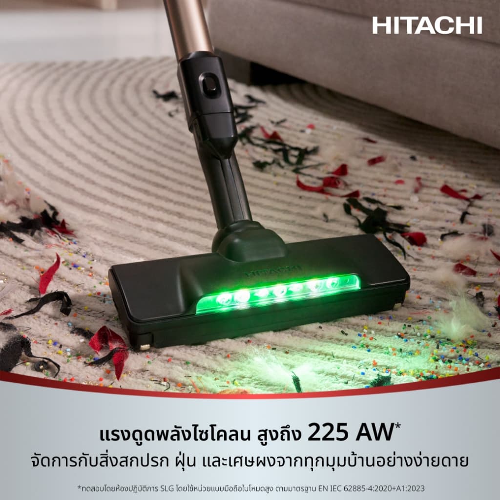 Hitachi ฮิตาชิ เครื่องดูดฝุ่นชนิดไร้สาย 550 วัตต์ 1.95 กก รุ่น PV-XH4PCGCTH / Wet & Dry 550 วัตต์ PV-XHW4PCGCTH รูปที่ 6