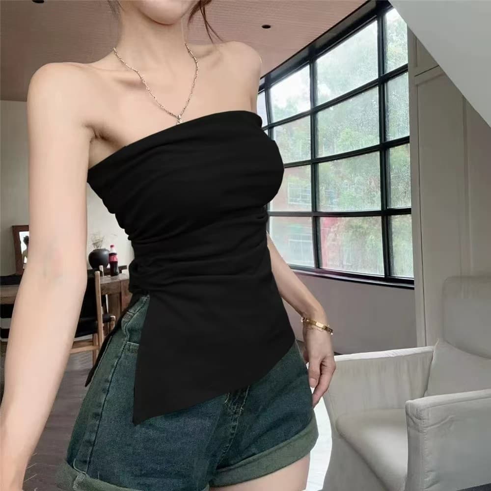 Hotgirl เสื้อกล้ามสีทึบสไตล์สาวร้อนเซ็กซี่สำหรับผู้หญิงเสื้อกระชับสัดส่วนสำหรับผู้หญิง รูปที่ 8