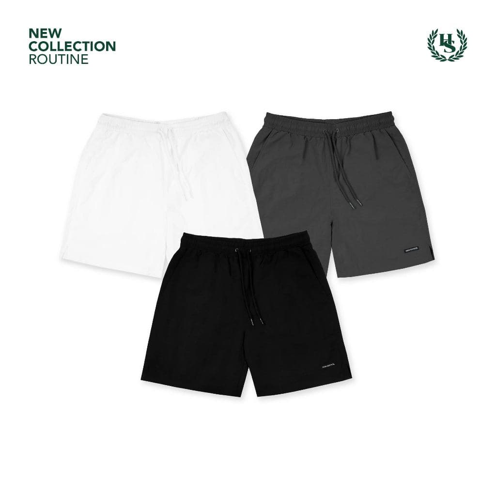 Highschool Basic Collection : Routine Nylon Shorts กางเกงขาสั้นผ้าไนลอน - BTB35645 รูปที่ 4