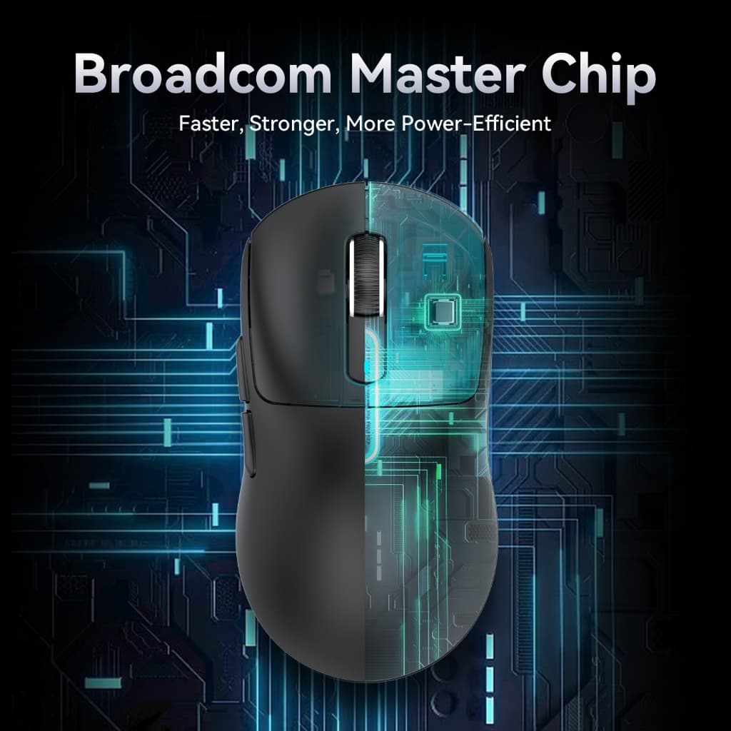 ATTACK SHARK X3 PRO เมาส์ไร้สาย ส์น้ําหนักเบา PAW3395 สามโหมด 8K เกมเมาส์คอมพิวเตอร์ 3 Mode รูปที่ 4