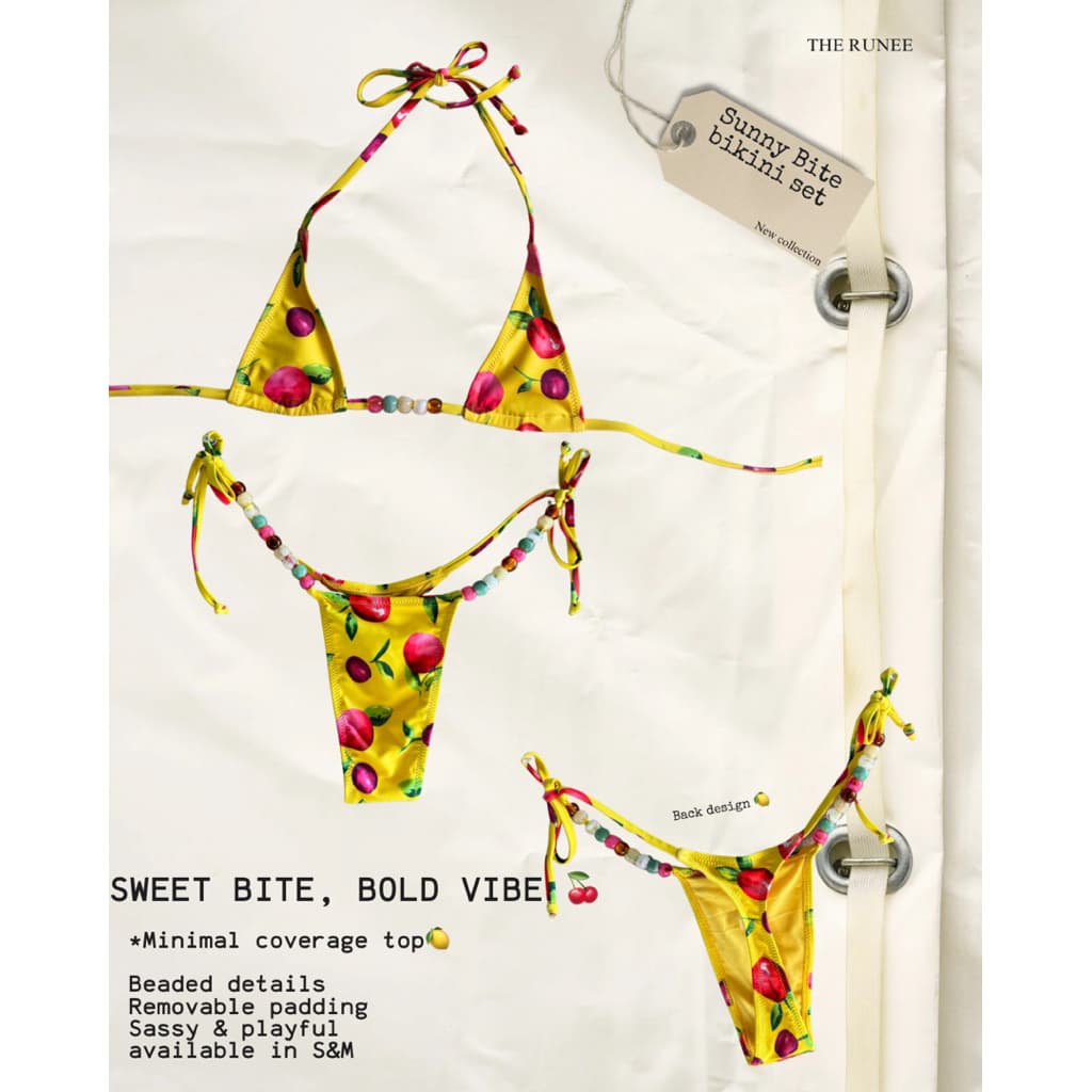 Sunny Bite Bikini Set Bra ทรงเล็ก รูปที่ 1