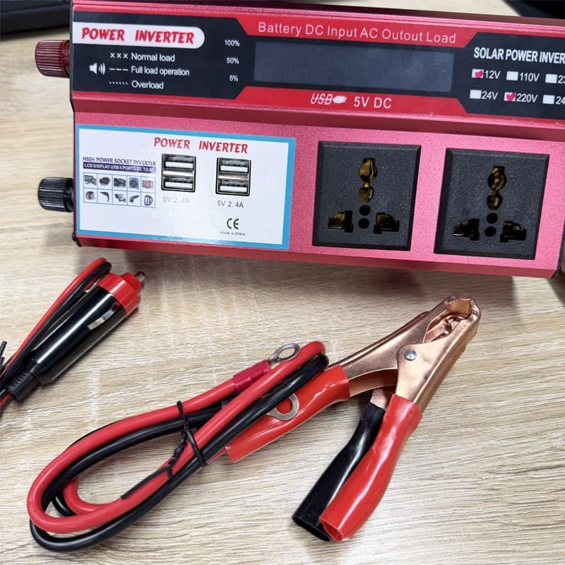ส่งจากกรุงเทพ อินเวอร์เตอร์6000W inverter pure sine wave inverter 12v to 220vแปลงไฟ รถยนต์หม้อแปลงไฟ รูปที่ 3