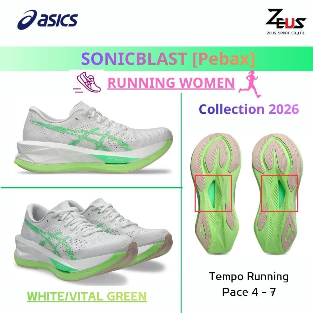 ASICS SONICBLAST รองเท้าวิ่งผู้หญิง แบบTempo / Daily training เบา ระบายอากาศดี ยาง ASICSGRIP รูปที่ 5