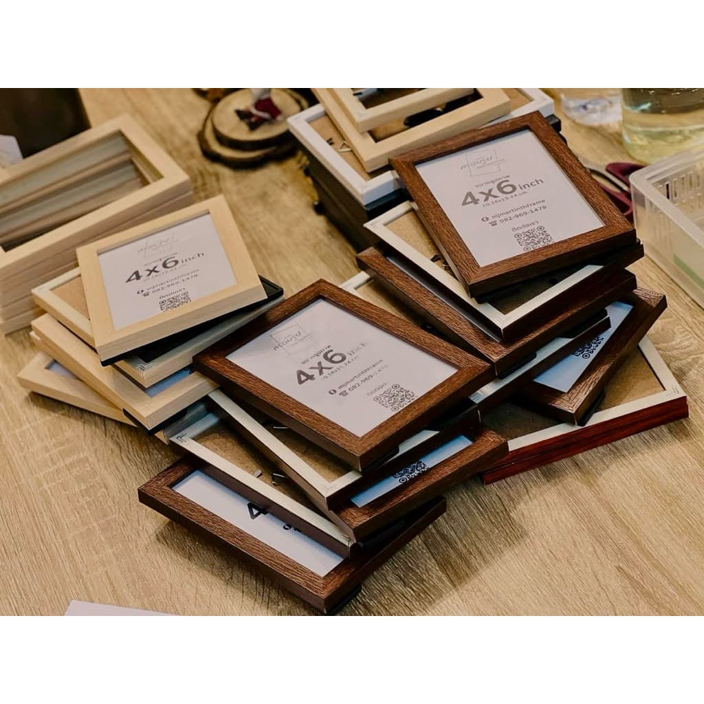 กรอบรูปมินิมอล ขนาด 4x6 นิ้ว •MJMARTINTH FRAME•MINIMAL PHOTO FRAME รูปที่ 1