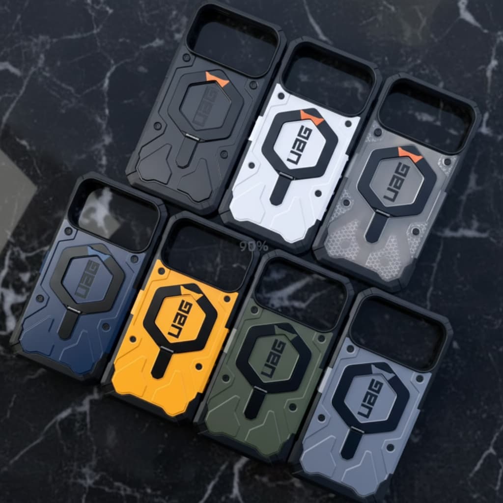 เคส UAG สำหรับ iPhone 12 13 14 15 Pro Max PLUS วงเล็บ แม่เหล็กเคสป้องกันโทรศัพท์มือถือ ป้องกันการตก รูปที่ 4