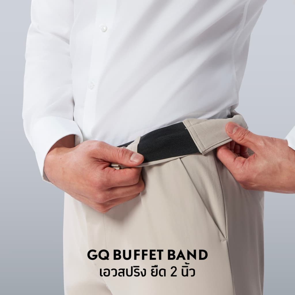 GQ Performance Pants™ กางเกงเป้าใหญ่ ไข่ไม่เบียด กางเกงผู้ชายทรงตรง สีดำ 3in1 ใส่ทำงาน ใส่เที่ยว ใส่ออกกำลังกาย รูปที่ 5