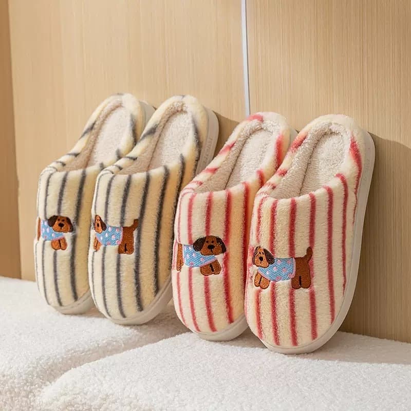 รองเท้าใส่ในบ้าน รองเท้ากำมะหยี่ สลิปเปอร์ พื้นยางPVC กันลื่น NO.T817 แนะนำเพิ่ม2ไซส์ รูปที่ 7