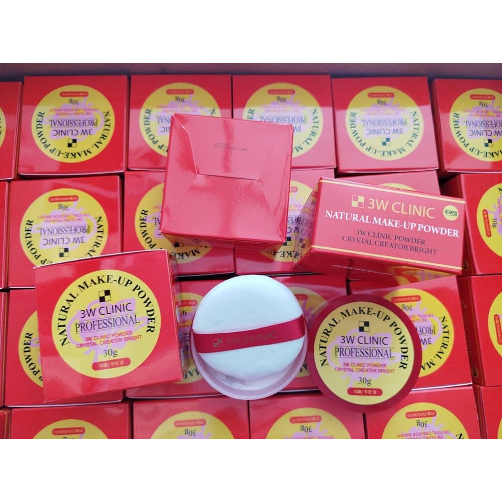 3W Clinic Natural Make-up powder 30g. แป้งฝุ่นป่าตอง รุ่นใหม่สุดฮิตในเกาหลี รูปที่ 4