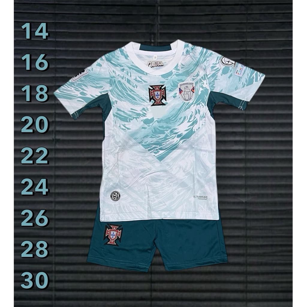 ชุดกีฬาเด็ก! ทีมโปร-ตุเกส ผ้านิ่ม ใส่สบาย เนื้อไม่บาง ไม่หนามาก ไม่ระคายเคืองผิวเด็ก รูปที่ 6