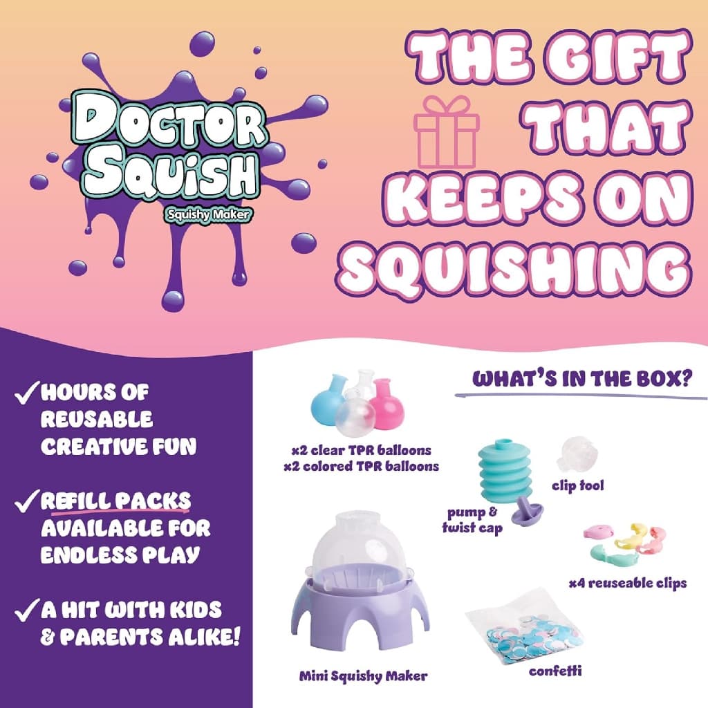 DOCTOR SQUISH SQUISHY MAKER STATION MINI ชุดทำสกุชชี่ รูปที่ 6