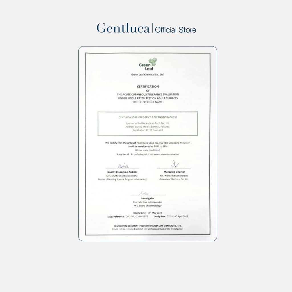 มูสโฟมไฮยาลูรอน+เซราไมด์ สำหรับผิวแพ้ง่าย 100mL – Gentluca Gentle Cleansing Mousse | ขจัดPM2.5 เสริมปราการผิว รูปที่ 8