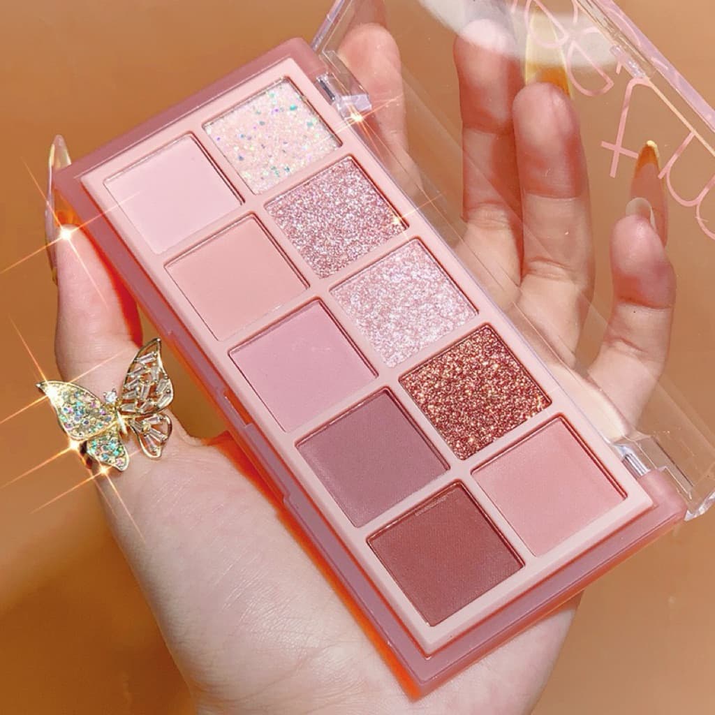 อายแชโดว์พาเลท เกาหลี ติดทน กันน้ำ โทนชมพูสายหวาน รูปที่ 3