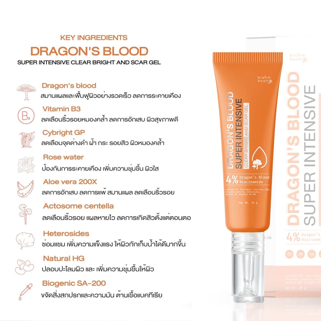 เจลมังกร + น้ำตบหยุดสิว : เหมาะกับผู้มีปัญหาเรื่องสิว สิวผด สิวอุดตัน สิวอักเสบ รอยสิว รอยดำ รอยแดง รูปที่ 2