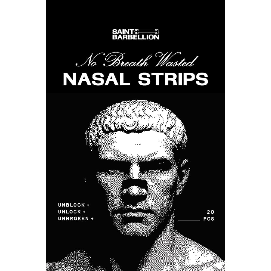 Saint Barbellion - Nasal Strip แผ่นแปะจมูก - No Breath Wasted ช่วยให้หายใจคล่องขึ้นระหว่างการออกกำลังกาย 20 ชิ้น รูปที่ 2
