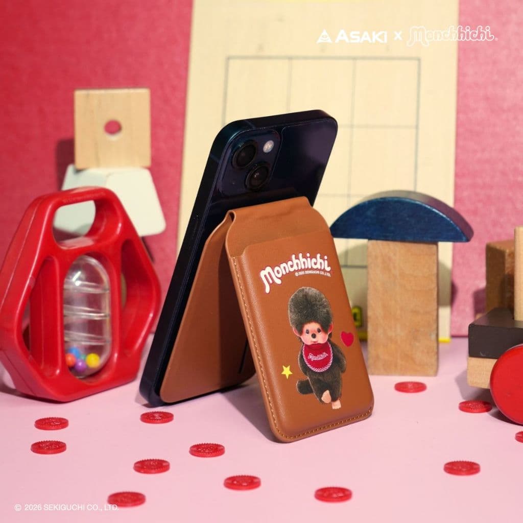 Amaze one MagSafe Wallet Monchhichi กระเป๋าใส่บัตรติดมือถือ ลายลิขสิทธิ์แท้มอนชิชิ รุ่น A-MCMS01 รูปที่ 7