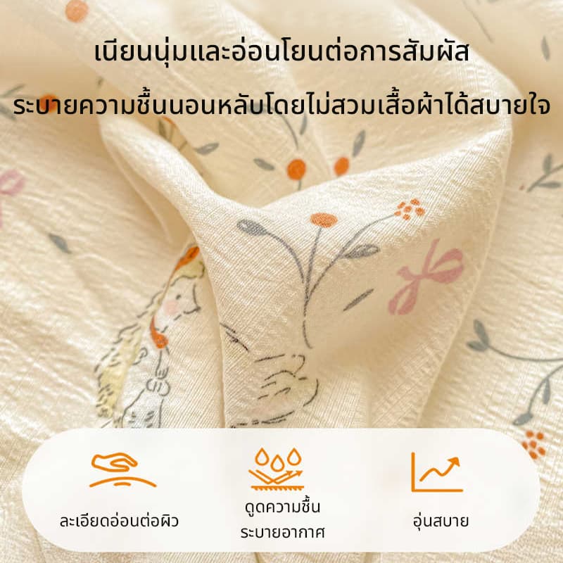 ชุดผ้าปูที่นอน 3-in-1 เนื้อนุ่ม ระบายอากาศได้ดี ความหนา 10 นิ้ว มีให้เลือกขนาด 3.5/5/6 ฟุต รูปที่ 5