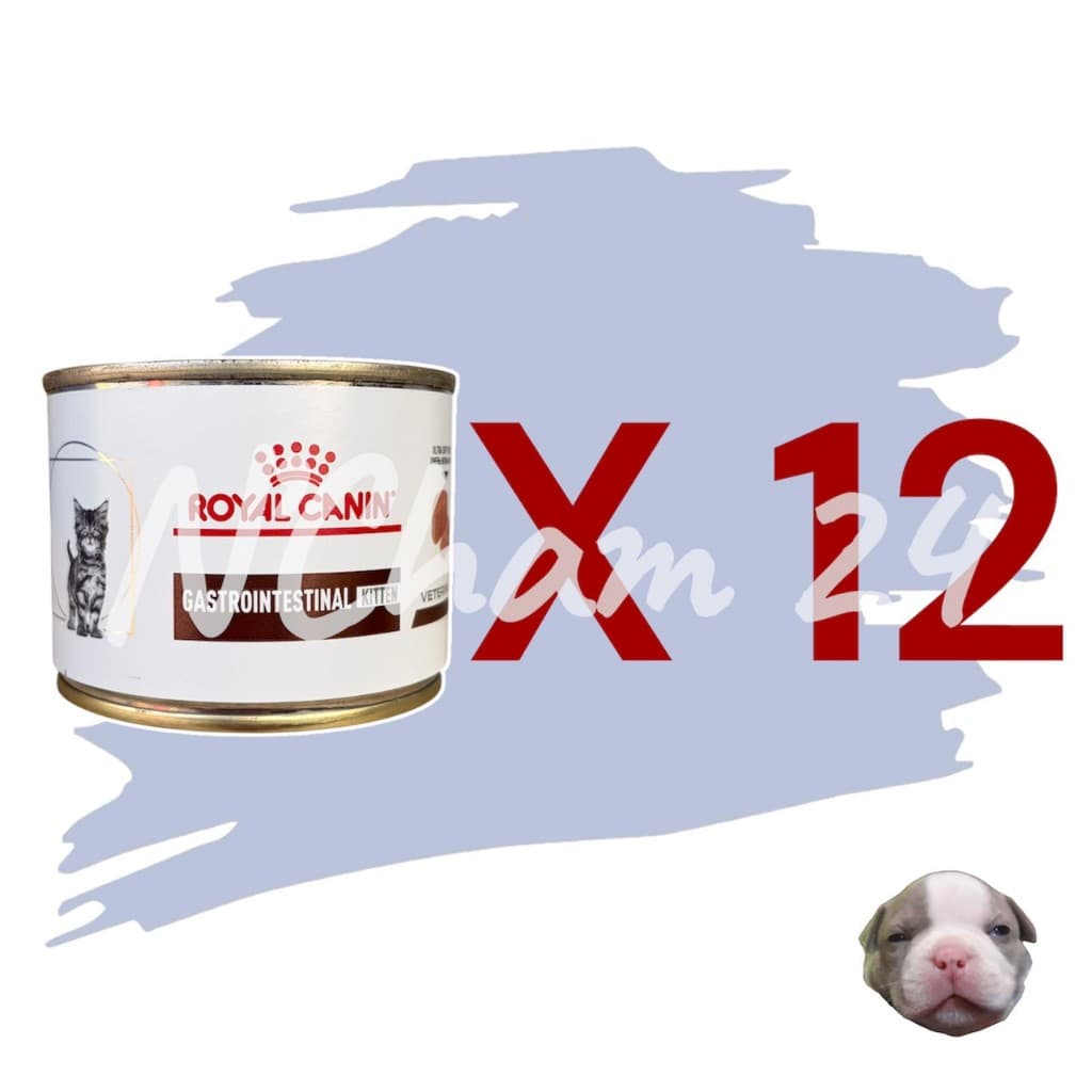 โปรดอ่านก่อนสั่ง Royal Canin Gastro intestinal Kitten บรรจุ 12 กระป๋อง อาหารเปียกลูกแมวท้องเสีย 195g รูปที่ 1