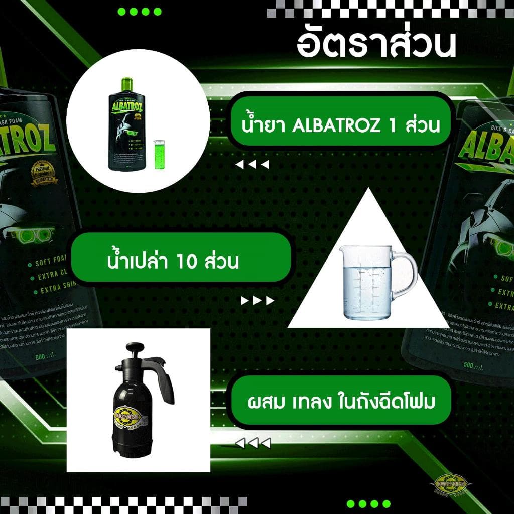 เซ็ตคู่ Albatroz ล้างและฟื้นฟูพลาสติกสีด้าน รูปที่ 4