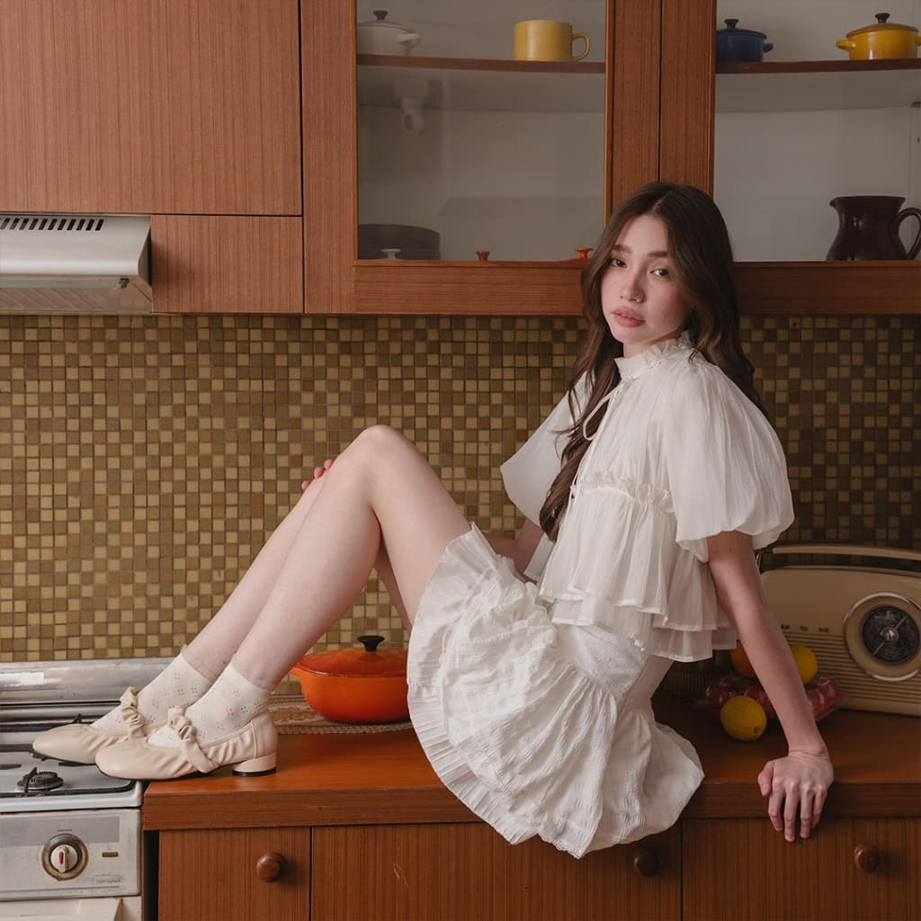 *แนะนำเพิ่ม1ไซส์* รองเท้า Kyda รุ่น Betty ส้น1นิ้ว หนังนุ่มนิ่ม รูปที่ 3