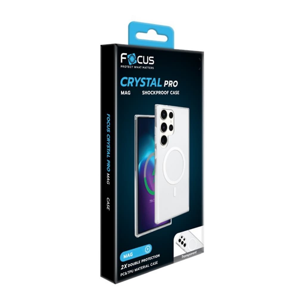 Focus เคสใสกันกระแทก Crystal Clear และ แม่เหล็ก Magnetic Clear สำหรับ Galaxy S24/S25/S26/Ultra รูปที่ 2