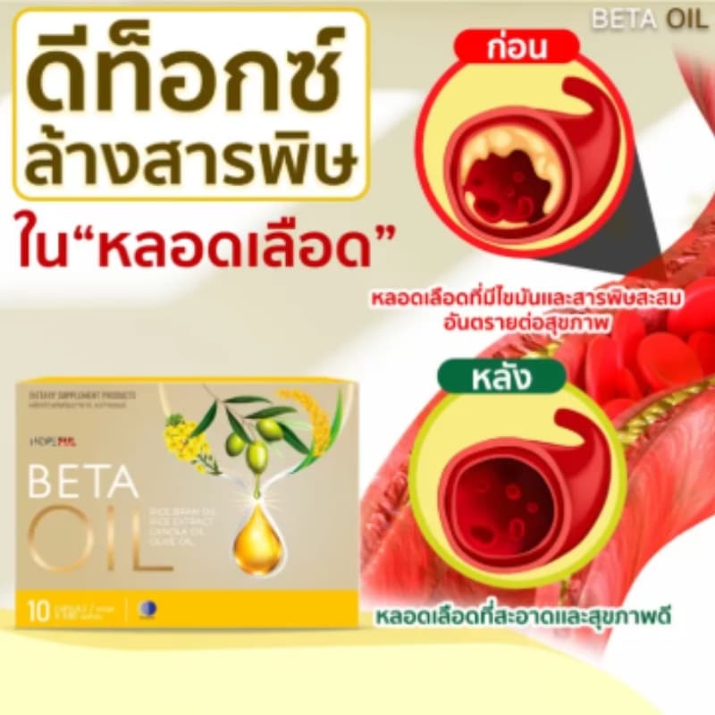 ​​ BETAOIL เบต้าออยล์ ผลิตภัณฑ์เสริมอาหาร 40 แคปซูล สินค้า !! รูปที่ 5