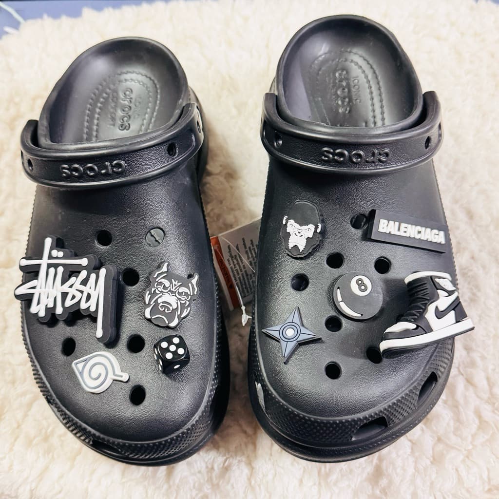 jbuตัวติดรองเท้ามีรู “ รถ รองเท้า สตุชชี่ แมงมุม “ ‼ Shoe Charm “ stussy ”บุหรี่ tnt Batman บอล8 car brand spider รูปที่ 8