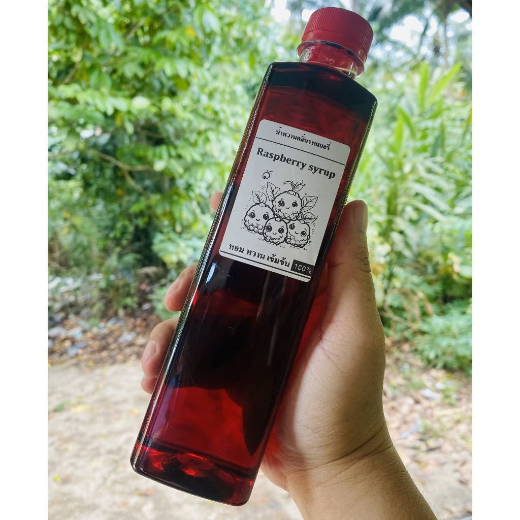หัวน้ๅหวๅน 1000ml ไซรัปเข้มข้u กลิ่uรๅสเบอรี่ รูปที่ 4