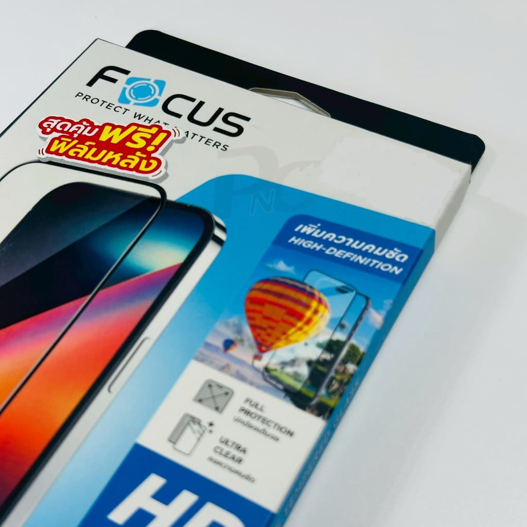 ฟิล์มกระจกเต็มจอใส focus สำหรับiPhone 15/15Plus/15Pro/15Pro max รูปที่ 3