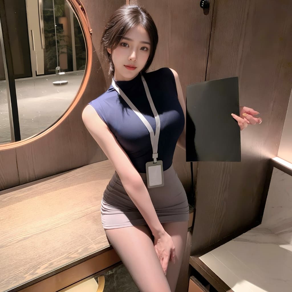 SexyGirlชุดเลขาฯ สุดเซ็กซี่ ชุดสวมบทบาท เอวสูงและเข้ารูป รัดรูปเน้นสะโพก จัดส่งจากประเทศไทย. รูปที่ 3