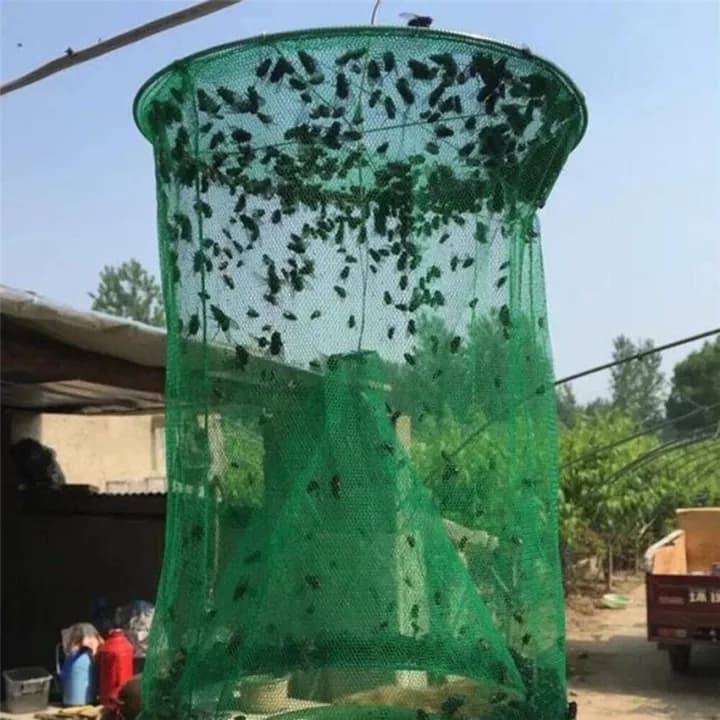 ตะขอดักแมลงวันซ้ำได้ ตาข่ายดักแมลงวันแข็งแรง ใช้สวนและสนาม ตะกรุดดักแมลงวันแบบแขวน ใช้ซ้ำได้ สำหรับสวนและที่อยู่อาศัย รูปที่ 2