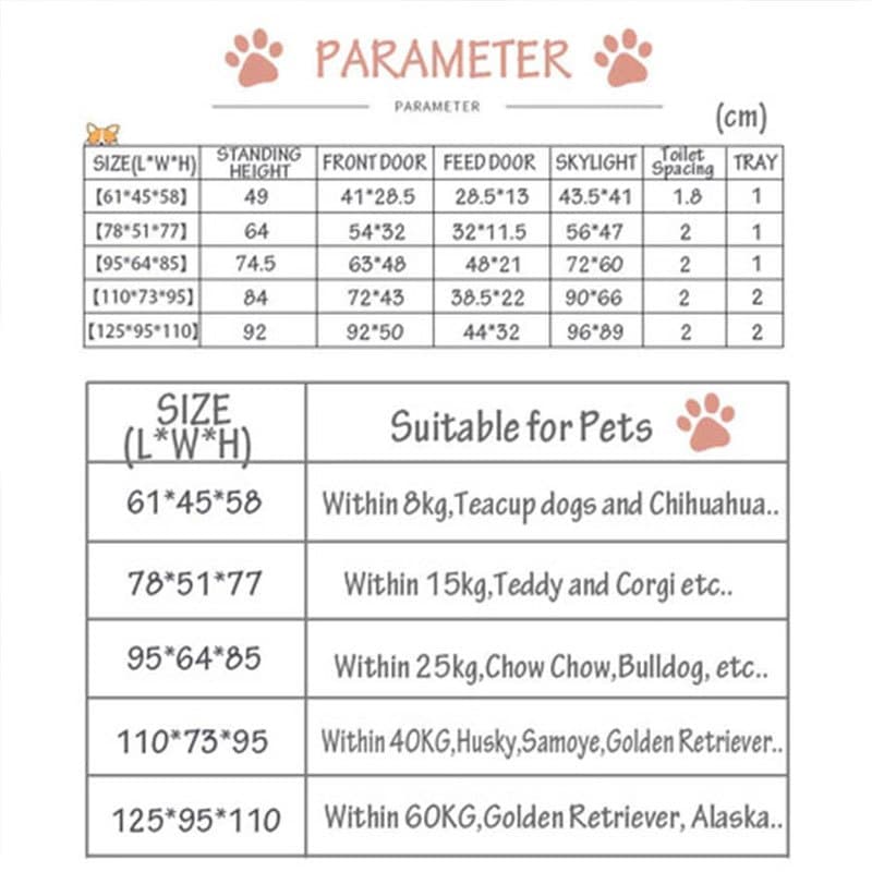 กรงสุนัข กรงหมา กรงหมาใหญ่ กรงสัตว์เลี้ยง พร้อมล้อ 4 ล้อ และถาดรอง ขนาดใหญ่ แข็งแรง ทนทาน Dog Cageเหล็กหนาพิเศษ รูปที่ 8