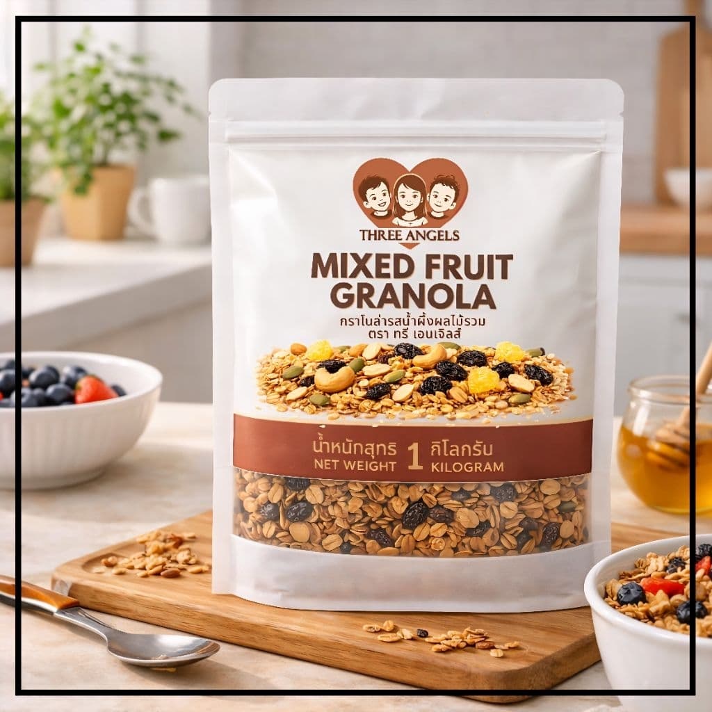 กราโนลา Granola | Best Price & Fast Shipping | Original & Chocolate | 250g-1kg | Three Angels Brand รูปที่ 7